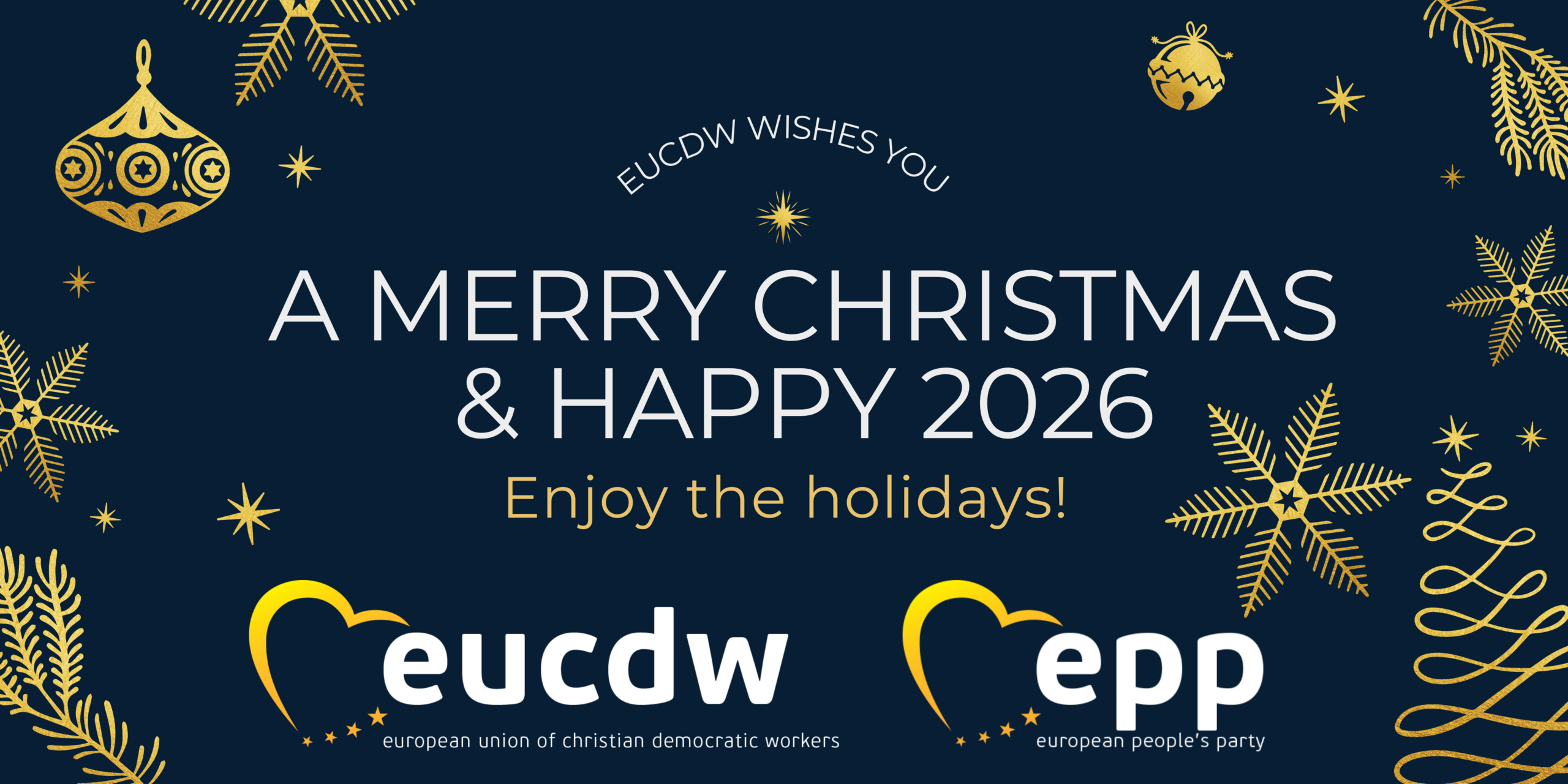 EUCDW Christmas and Happy New Year 2026 Wishes